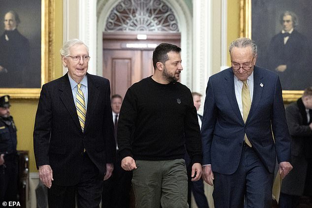 Senators remain on Capitol Hill as they try to reach an agreement with the White House on adding border security measures to an additional $110 billion aid package for Ukraine, Israel and the Indo-Pacific