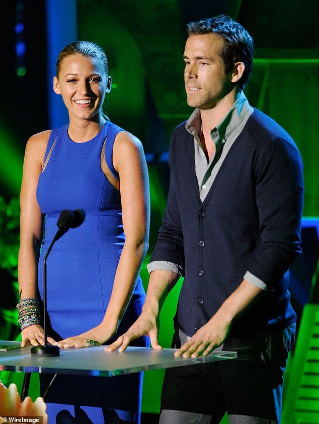 Reynolds is joined in the Marvel flop by his current wife Blake Lively.  Pictured: the couple at the 2011 MTV Movie Awards