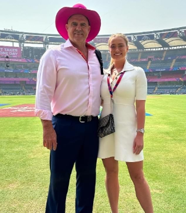 Cricket legend Matthew Hayden with daughter Grace