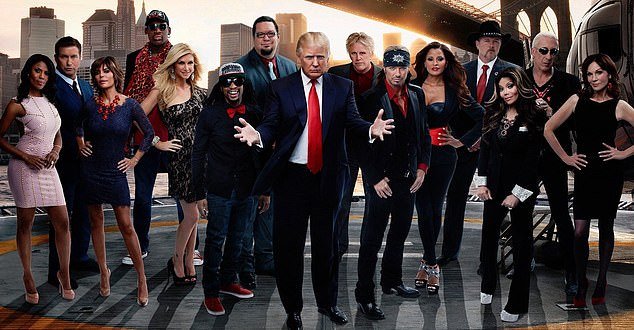 This comes after 77-year-old reality star turned politician Stephen (2-L) was fired twice from NBC's The Celebrity Apprentice in 2008 and 2013