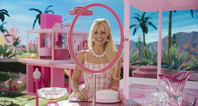 Greta teamed up with Noah on Barbie – starring Margot Robbie (pictured) and Ryan Gosling – the biggest movie of the summer, which has grossed more than $1 billion at the box office since it first hit theaters.