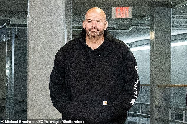 U.S. Senator John Fetterman has pledged to “fight for steelworkers.”  He is pictured walking near the Senate subway near the U.S. Capitol on December 7