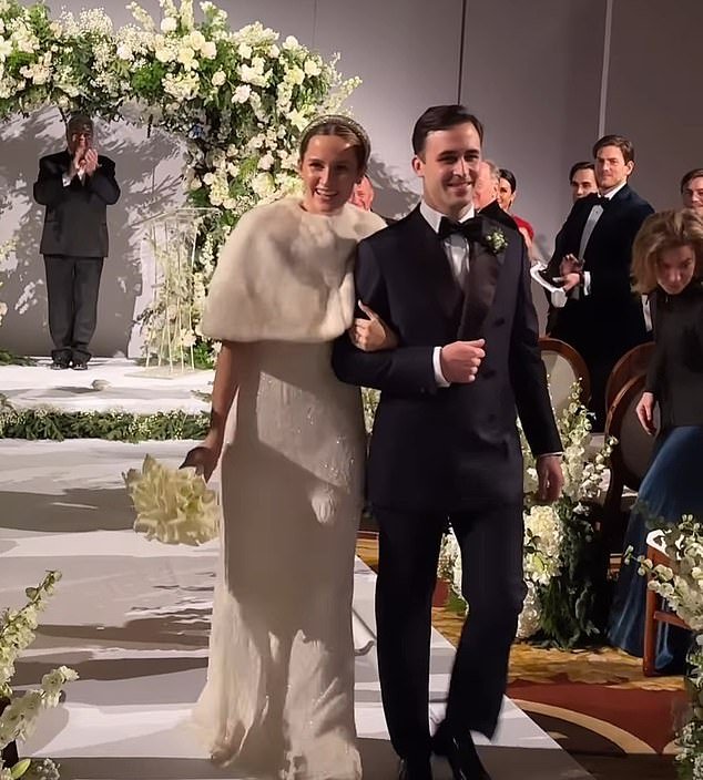 Radiant Emma was on hand to support her fashion designer daughter Lily as she married American financier James Moross in a lavish ceremony in New York