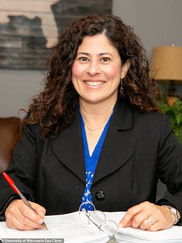 Hoffman claims students told former Vice Chancellor for Equity, Diversity and Inclusion and Student Affairs Olga Diaz (pictured) that a white woman was not suitable for the role
