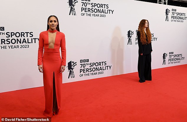 The couple opted not to pose for red carpet photos together at the star-studded event, held at MediaCityUK in Salford, on Tuesday.