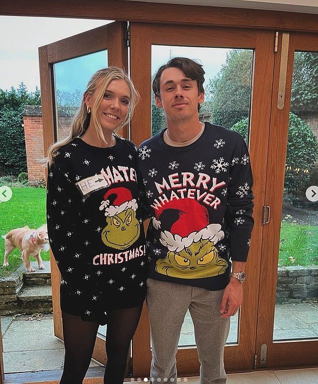 Boulter posted several photos online of the two celebrating the holidays at home