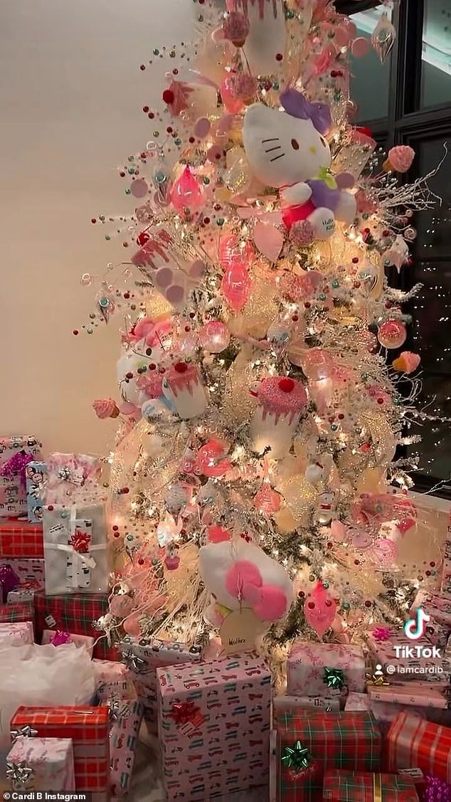 As for the kids' lures, Kulture's tree had a white base with pink accents and Hello Kitty toys trimmed in several places
