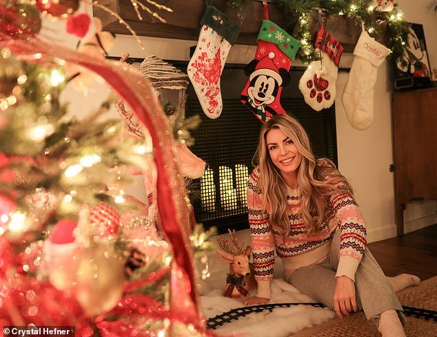 1703513088 96 Hugh Hefners ex wife Crystal shows off her LAVISH Playboy themed Christmas