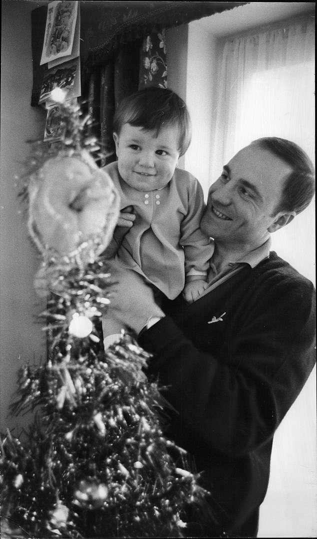 George Cohen, who died on December 23 last year, pictured with son Anthony in 1968