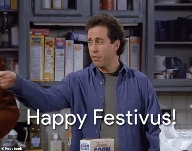 Festivus was inspired by an episode of the iconic 1997 TV show Seinfeld - which first mentioned the 'holiday'.