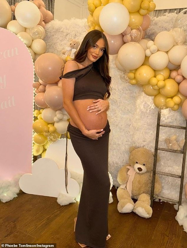 Phoebe recently celebrated her pregnancy with a sweet teddy bear-themed baby shower with her footballer boyfriend Jack and her family in November