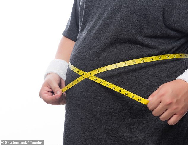 Losing weight if you are overweight can help because excess weight is not distributed evenly, which can affect the messages sent to the brain and your balance (stock image)