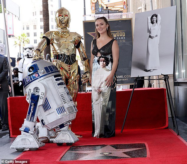 Lourd honored her late mother earlier this year when she attended a Hollywood Walk of Fame ceremony on May 4 (Star Wars Day) when Fisher was posthumously awarded a star