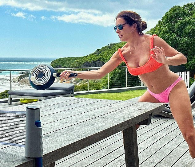 Natalie Pinkham, who charmed Prince Harry during his carefree bachelor days, is determined to stay fit over the festive period