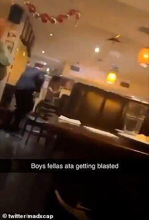 A restaurant can be heard shouting: 'Someone's about to get punched in front of my eyes' as gunman stormed Dublin steakhouse