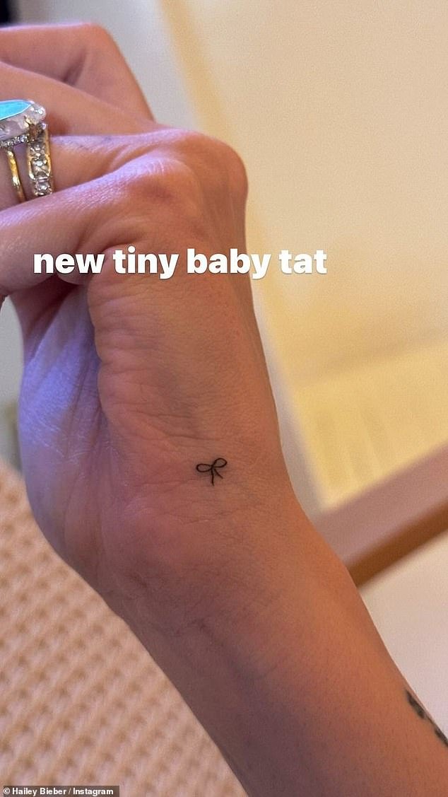 Meanwhile, Hailey recently showed off her new tattoo on her Instagram Story