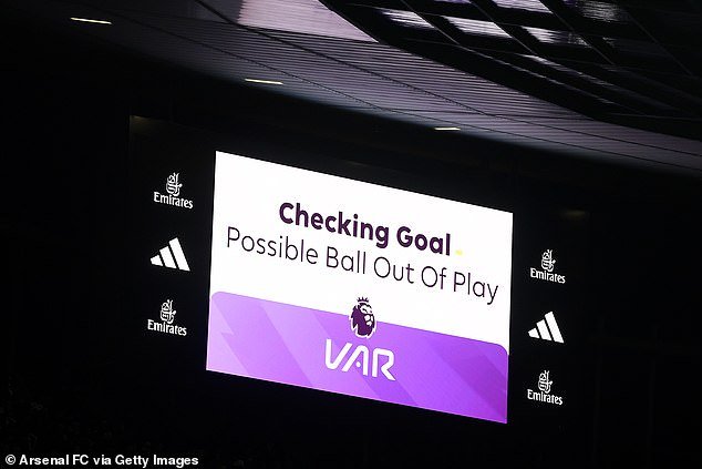 VAR plagued the match early on, with Arsenal fans quick to complain on social media
