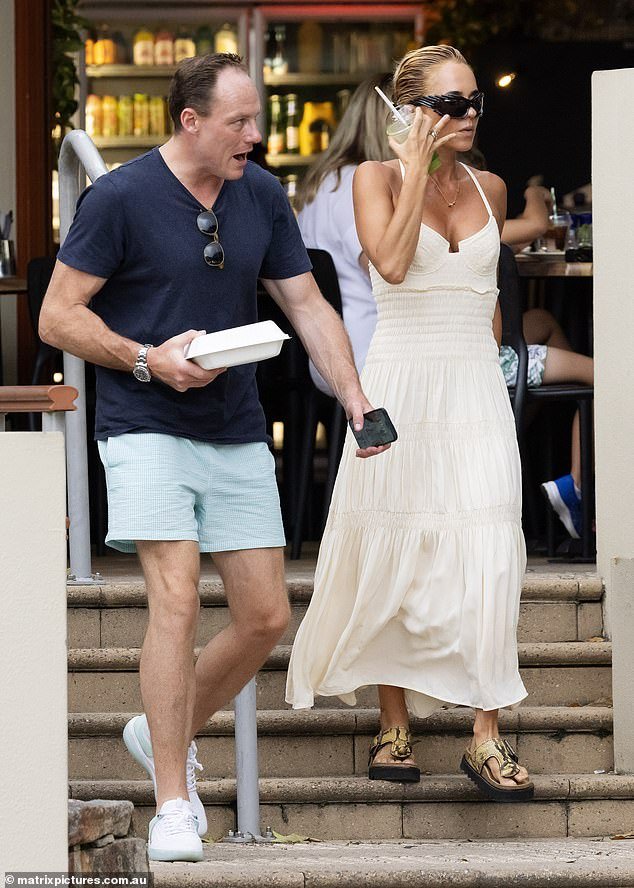 The pair were spotted together again on Friday as they grabbed a bite to eat at a local cafe a short walk from their hotel.