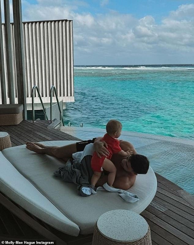 Molly-Mae and Tommy gave a glimpse into their most luxurious trip yet, showing off their private ocean pool villa