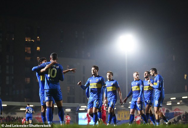 AFC Wimbledon scored three goals in the first half, leaving Ramsgate with virtually no chance of a comeback