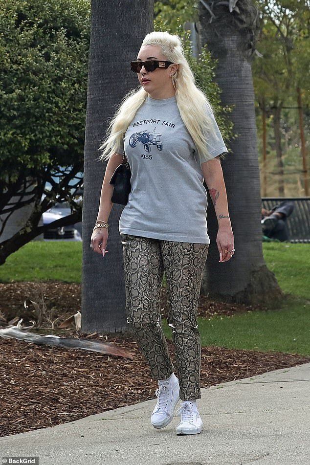 Amanda Bynes was spotted at the Santa Anita Mall in Southern California