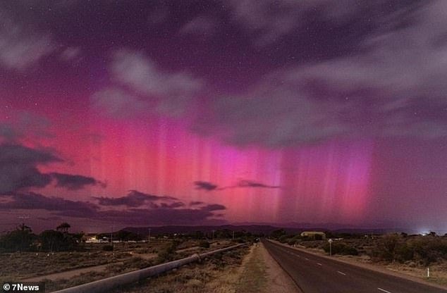 The Aurora Australis lit up the skies in several states across the country on Friday evening
