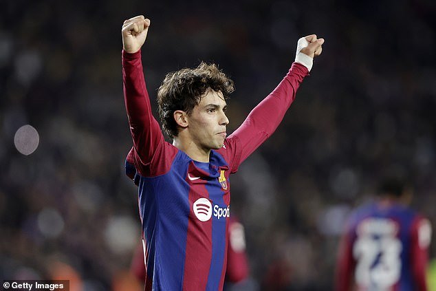Barcelona's Joao Felix scored in the first half to secure a hard-fought 1-0 home win
