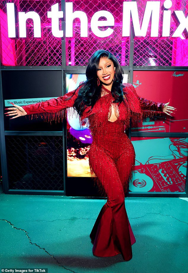 Cardi B, 31, took to Instagram Stories on Sunday night to share a glimpse of a grand Christmas party she hosted for her family