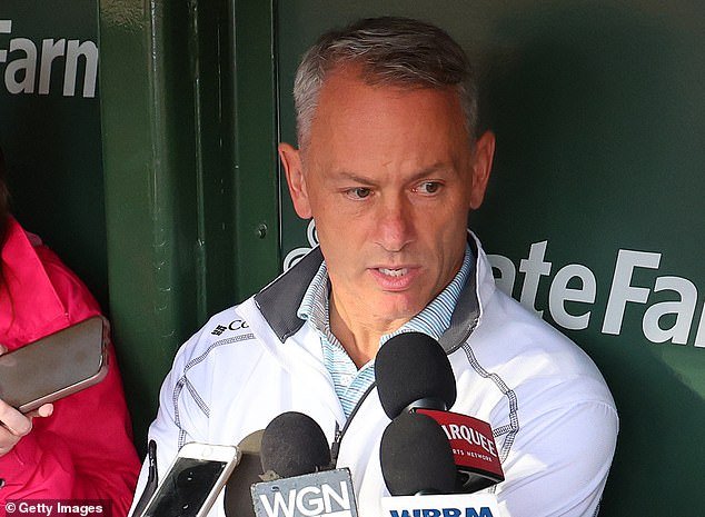 The Chicago Cubs baseball director wasn't happy with a reporter on Tuesday