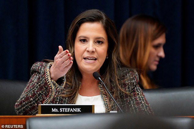 Stefanik's line of questioning in the skit came during a hearing last week where she put liberal university presidents on the spot and asked them whether 