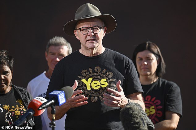 The national broadcaster's 2023 Voice to Parliament Referendum report shows that 51 percent of those appearing on the ABC during its referendum coverage were in favor of a Yes vote (photo: Prime Minister Anthony Albanese during a Yes vote campaign event)