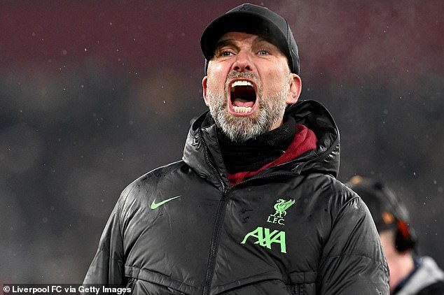 Jurgen Klopp was furiously involved in a heated argument with an Amazon Prime Sport presenter after Liverpool's win over Sheffield United on Wednesday