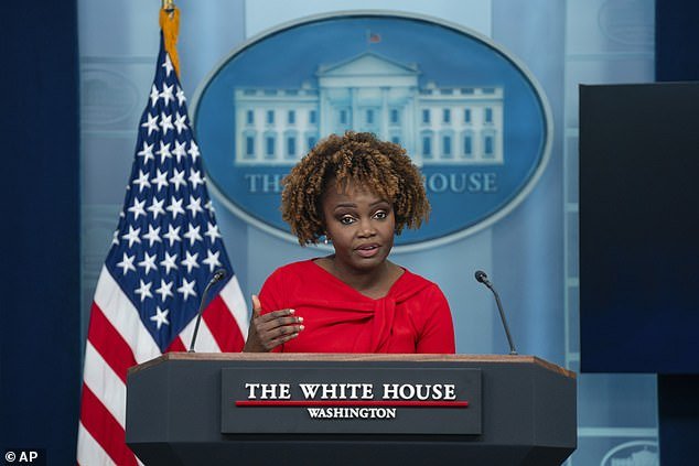 White House Press Secretary Karine Jean-Pierre regularly invokes the Hatch Act when asked campaign questions, but a watchdog agency said she broke the law by using the word 