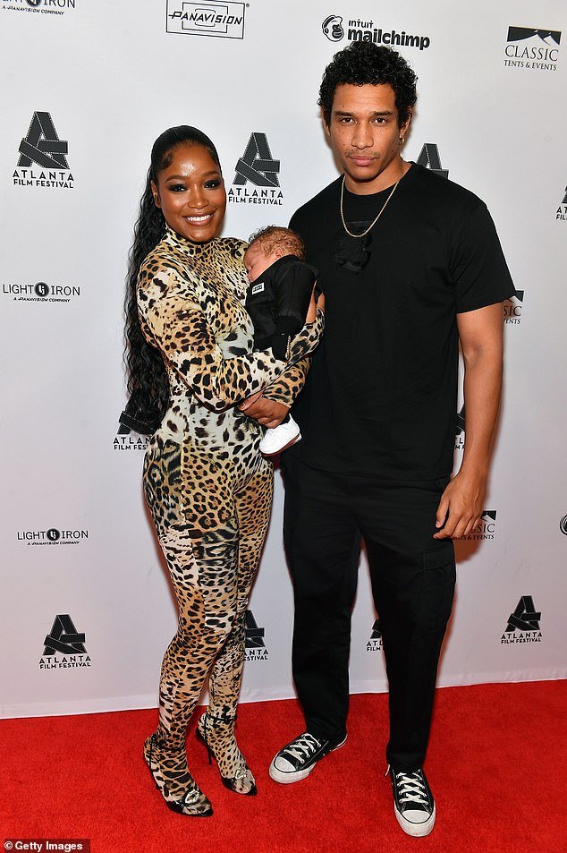 Keke Palmer's ex Darius Jackson reportedly wants a restraining order against the actress amid their nasty split;  seen in April