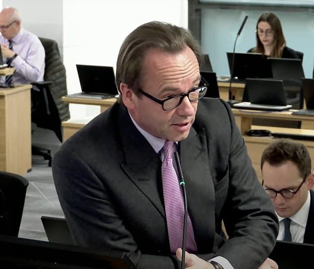 The former prime minister will face a criticism from the investigation's lead lawyer, Hugo Keith KC (pictured)