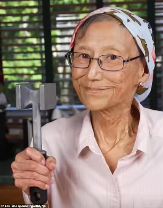 Lynn Yamada Davis, 79, earns a cozy six-figure salary through her 'Cooking With Lynja' channels, which shows she makes food in unconventional ways
