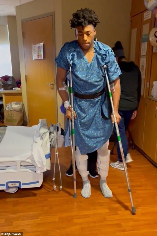 Basketball star Jeremy Fears Jr.  from the state of Michigan was released from the hospital on Sunday