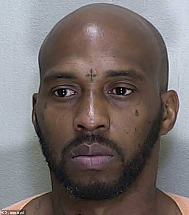 Ocala police have released a photo of alleged gunman Albert J Shell Jr., 39, who is still on the run and wanted for the first-degree murder of David Nathaniel Barron, 40, at Paddock Mall on Saturday.  (Photo: suspect Albert J Shell Jr.)