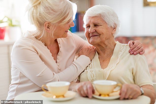 The researchers say women may feel happier than men in retirement because they tend to spend more of their free time with family and friends (Stock Image)
