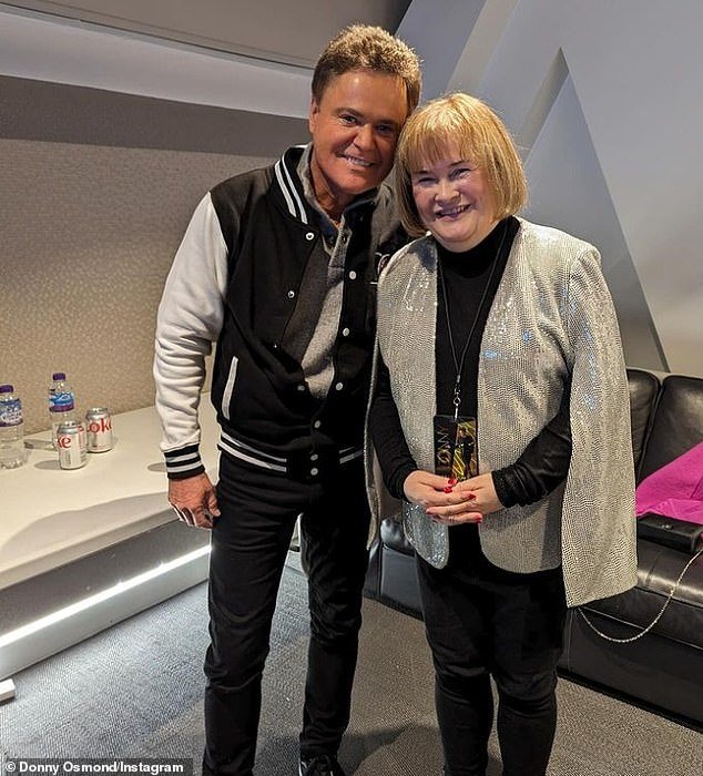 Susan Boyle, 62, has reunited for a special duet with her good friend Donny Osmond, 65, after making her TV comeback in June