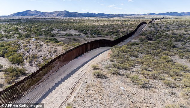 As the businessman headed to the Sasabe Point of Entry, at least sixteen bullets hit his car, while two others hit him (photo: US-Mexico border wall in Sasabe, Arizona)