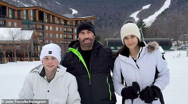 The New Year's post comes after John shared a family photo of the trio enjoying a ski trip