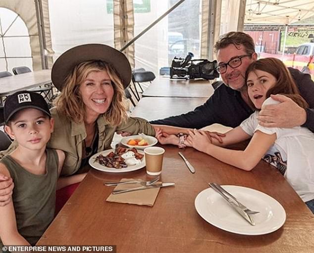 The couple share two children, Darcey, 14, and William, 10 (family pictured in 2019)