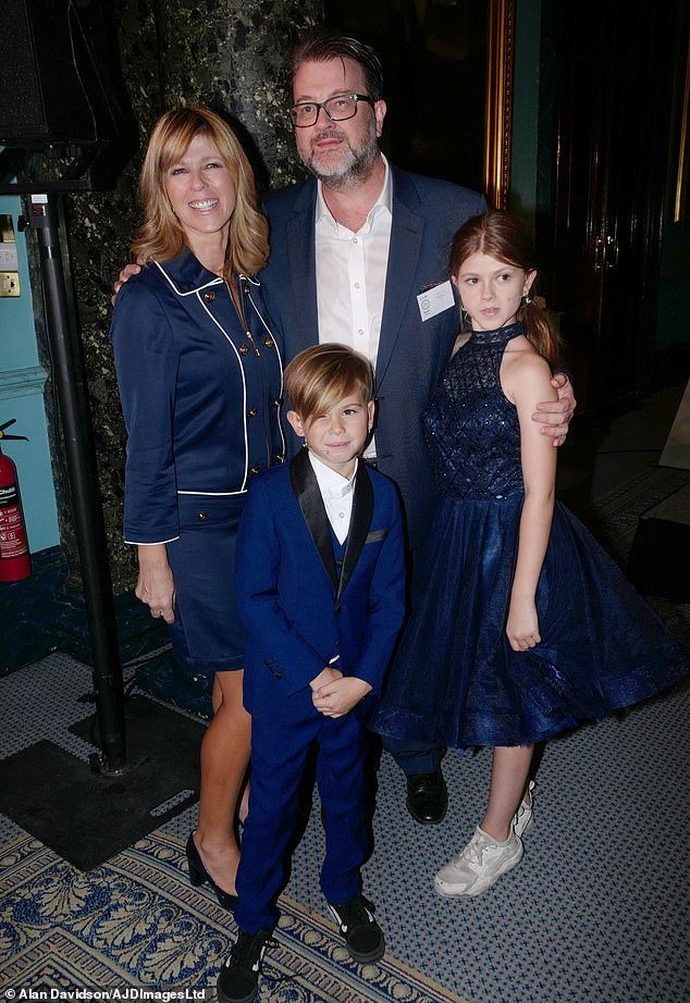 The Good Morning Britain presenter said she felt she wasn't 'equipped' to raise her children through their teenage years without her husband (family pictured in 2018)