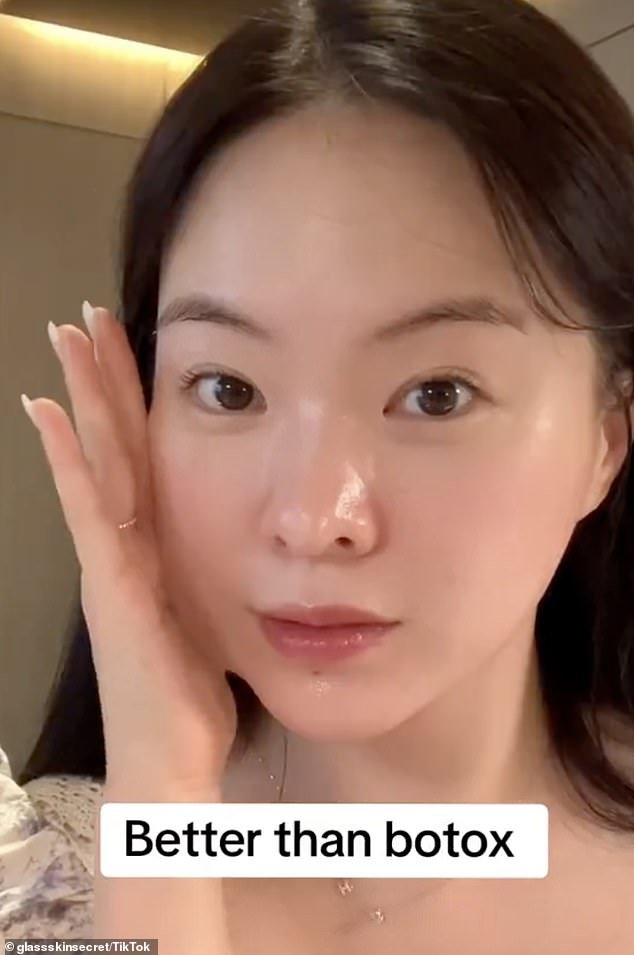 In December, the beauty influencer made a 'better than Botox' mask with milk, cornmeal balls and olive oil