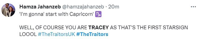1704493602 969 The Traitors39 fans go into hysterics when psychic Tracey misreads