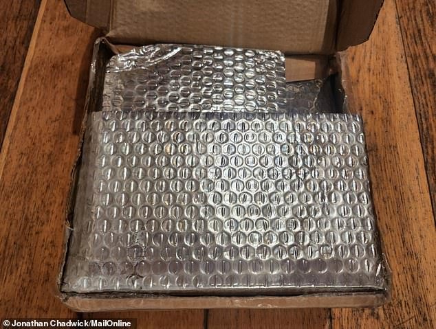 When The Minger arrived, it was packaged in sturdy silver packaging that reminded me of the shiny material NASA uses to insulate its space telescopes.