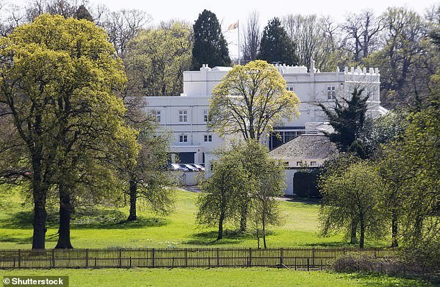 The Royal Lodge in Windsor Great Park, where Andrew currently lives.  Sources say the king is preparing to withdraw funding for the house's private security