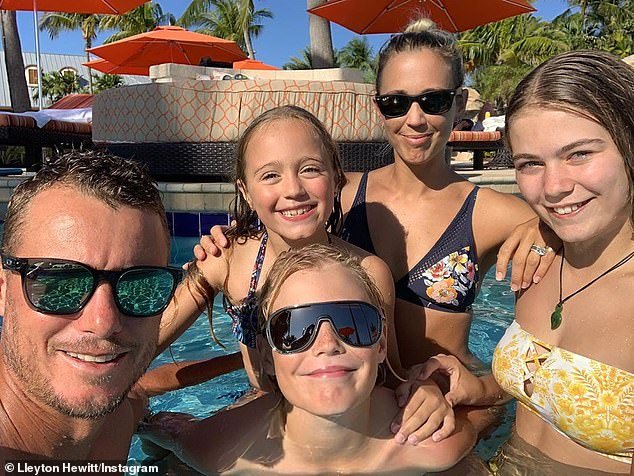 The couple have three children: Mia, 17, and Ava, 13, and son Cruz, 11. All pictured