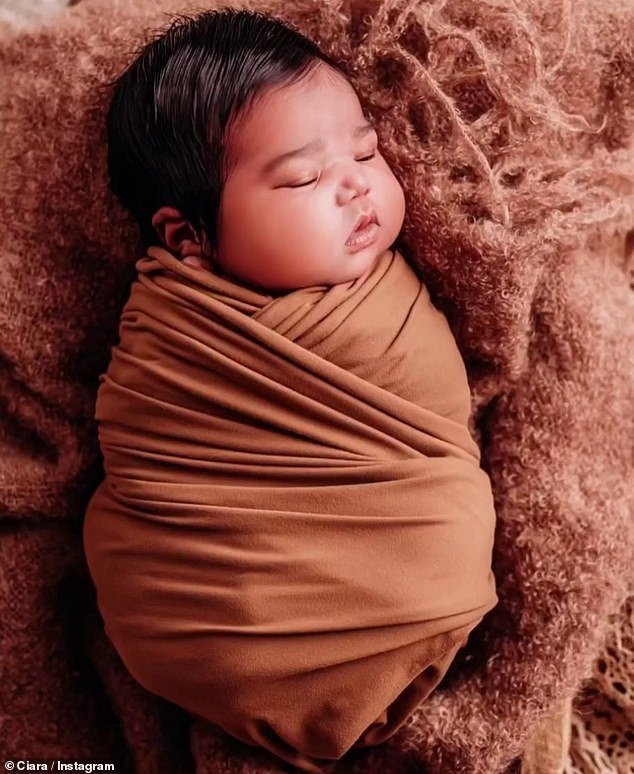 Now their little bundle of joy has starred in a professional shoot that her parents proudly posted on social media last Saturday
